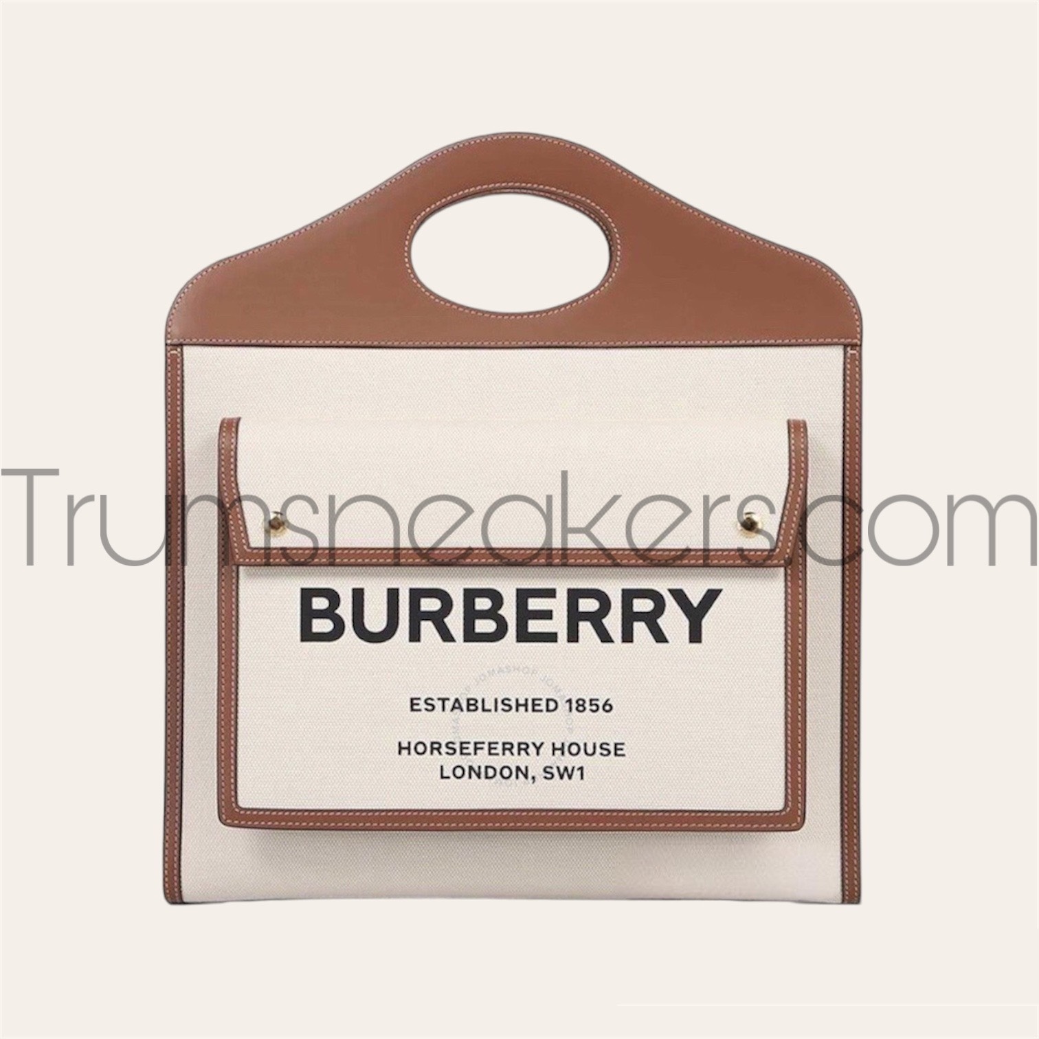 Túi Burberry Horseferry Pocket Handle Bag Size 23 1 Túi Burberry Horseferry Pocket Handle Bag Size 23