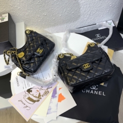 Túi Chanel Small Hobo Bag Gold Black