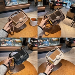 Túi Đeo chéo Vintage Crossbody Bag 4 Màu Brown Black White Cream