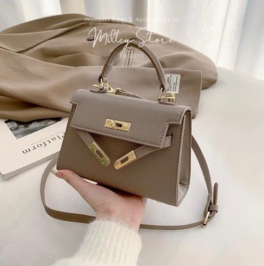 Túi Hermes Kelly Sang Trọng Trắng Đen Nâu Size 21 4 Túi Hermes Kelly Sang Trọng Nâu Size 21