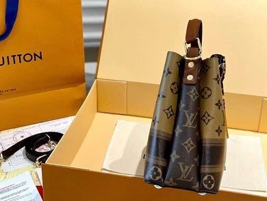 Túi Cầm Tay Louis Vuitton Dây Đeo Chéo Họa Tiết 8 Túi Louis Vuitton Họa tiết Vàng phối Nâu Sang trọng
