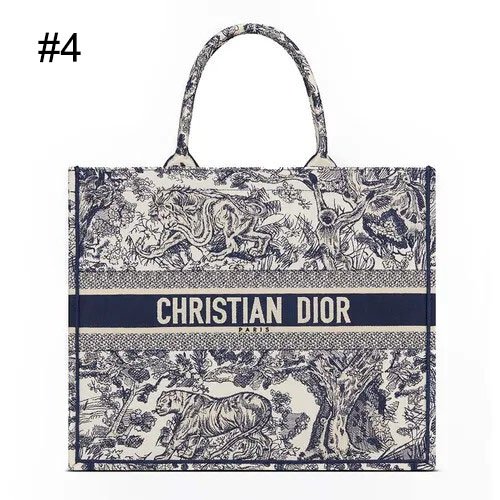 Túi Dior Book Large Tote Multicolor Họa Tiết 5 Túi Tote Dior Book Tote Bag Blue Toile de Jouy Reverse Embroidery M1286ZRGO