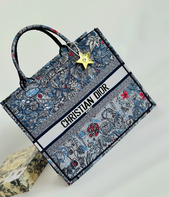 Túi Dior Book Large Tote Multicolor Họa Tiết 10 Túi Tote Dior Book Tote Blue
