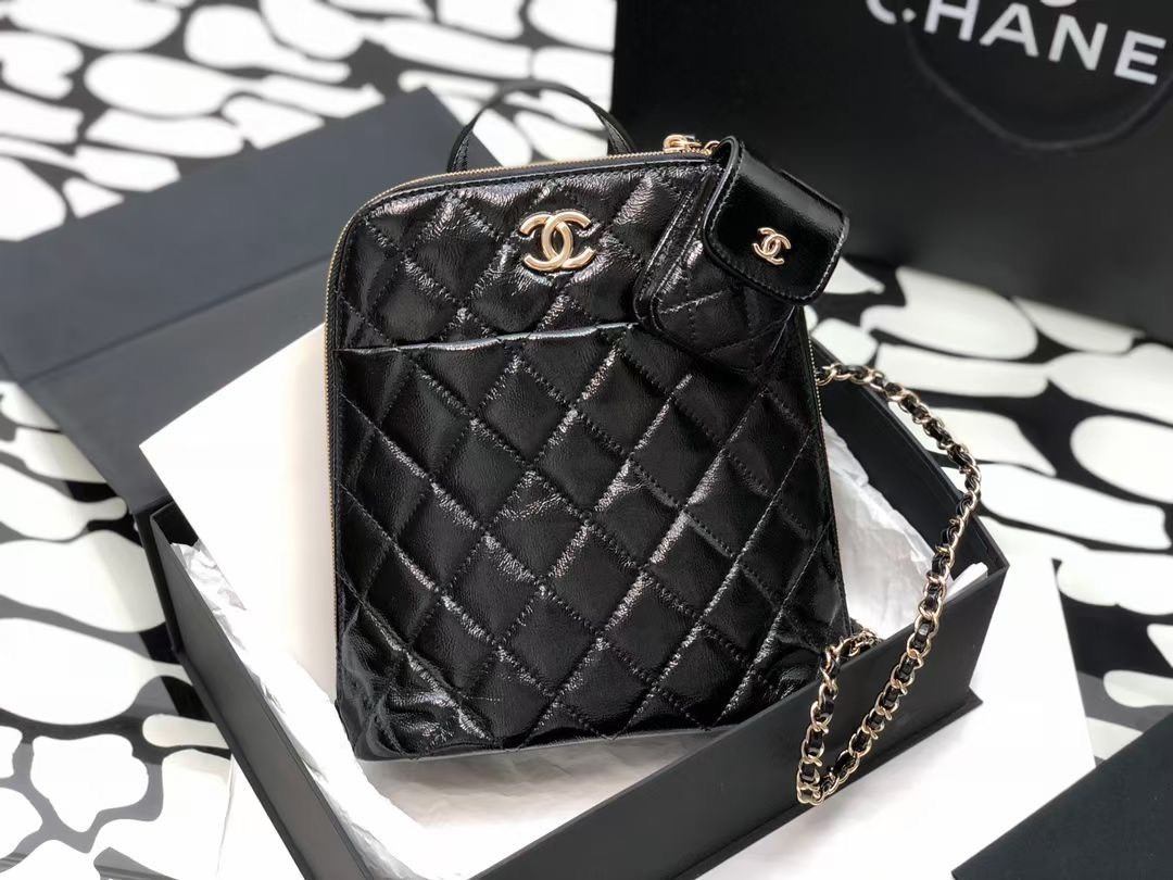 Balo 2in1 Mini Lady Chanel Black Size 22 Đen 3 Balo 2in1 Chanel Đen FullBox Seal