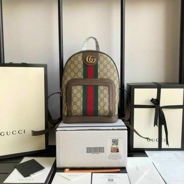 Balo Gucci Ophidia GG Small Backpack Nâu