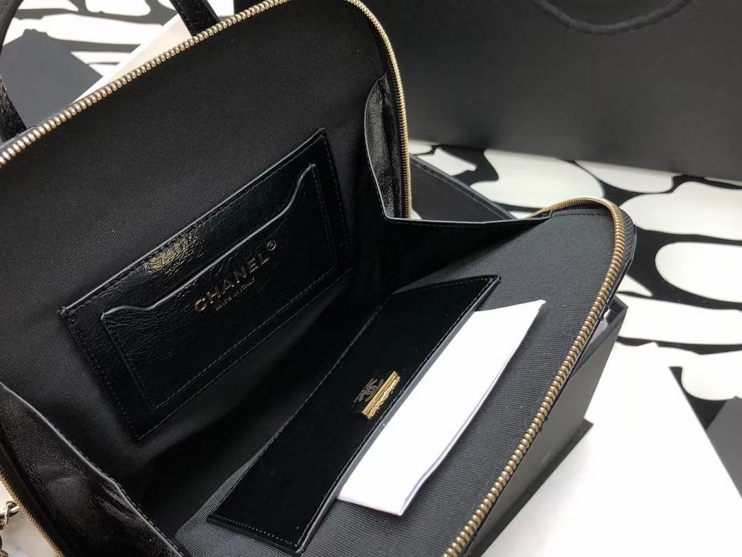 Balo 2in1 Mini Lady Chanel Black Size 22 Đen 8 Balo Túi Chanel Đen Size 22