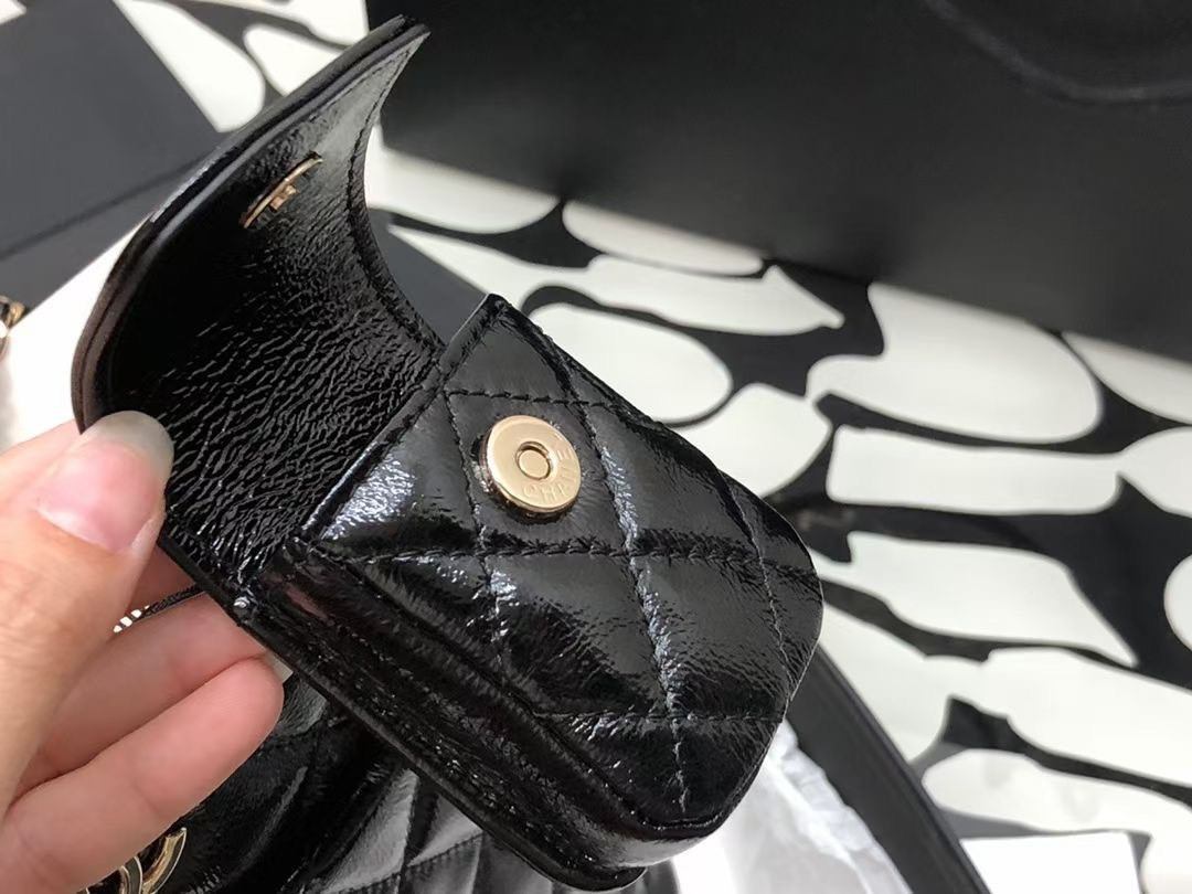 Balo 2in1 Mini Lady Chanel Black Size 22 Đen 9 Balo Túi Chanel Full Black