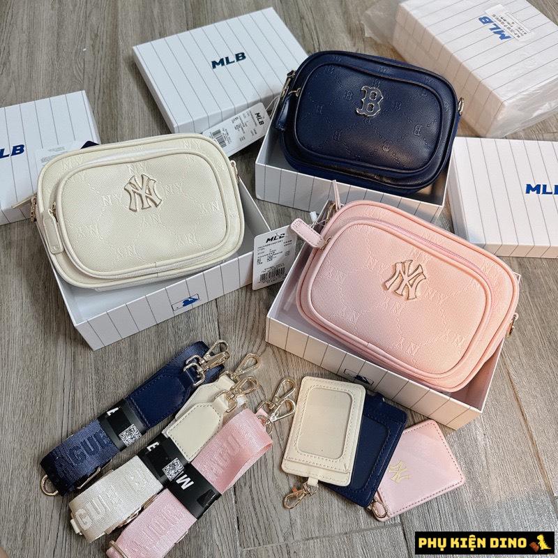 Túi đeo chéo 2 Ngăn MLB New York Yankees 7ACRMD04N-50PKM 3 Set 2 Túi Đeo Chéo MLB Trắng Hồng Xanh Navy