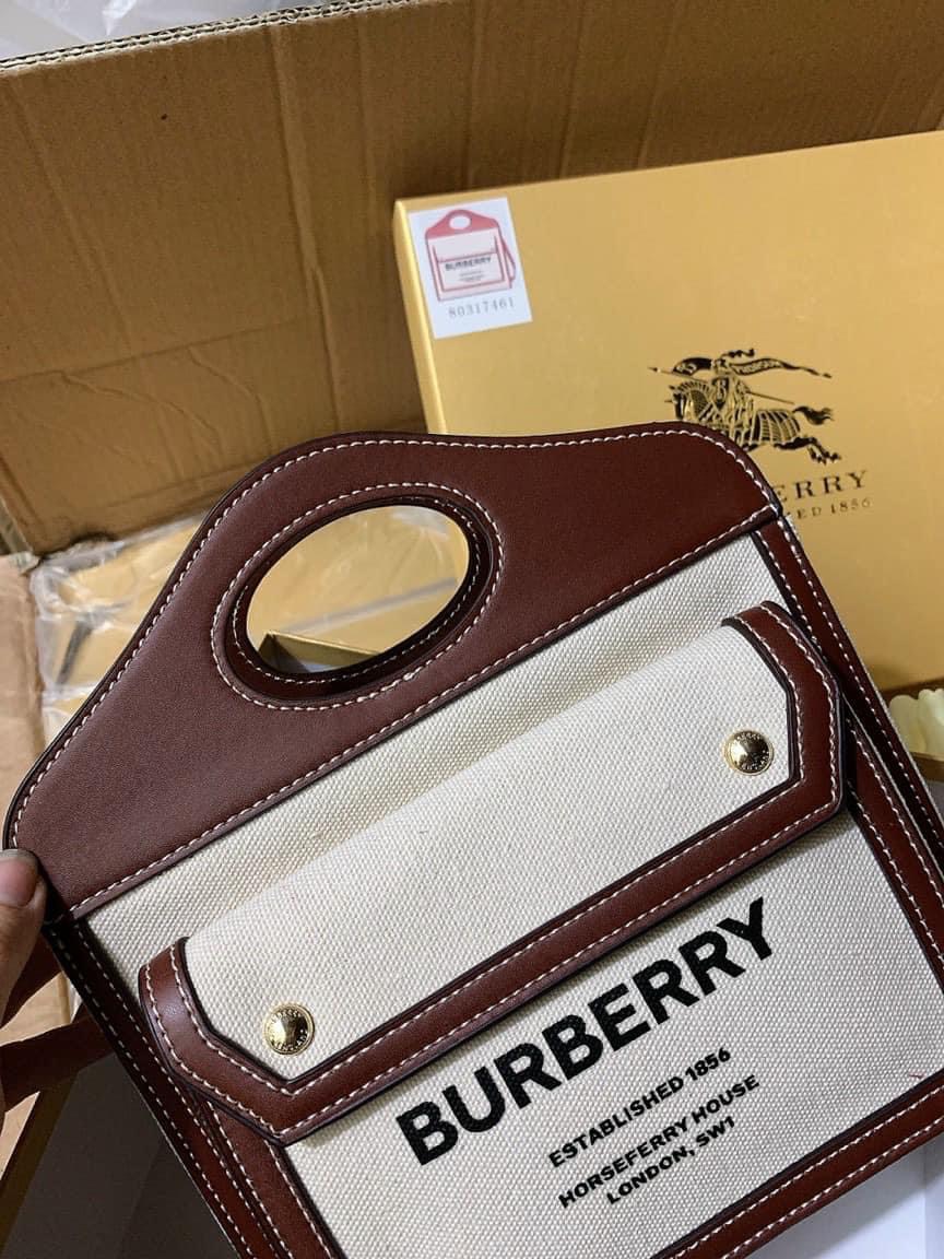Túi Burberry Horseferry Pocket Handle Bag Size 23 6 tui bbr pocket size 23