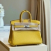 Túi Hermes Birkin 25 Togo With Silver Hardware Nhiều Màu 17 Túi Birkin 25 Togo Leather Craie With Silver Hardware Màu Vàng