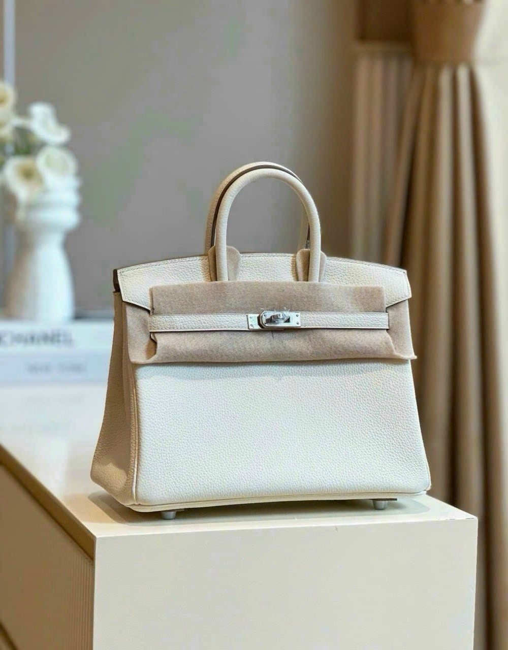 Túi Hermes Birkin 25 Togo With Silver Hardware Nhiều Màu 8 Túi Birkin 25 Togo Leather White With Silver Hardware Màu Trắng