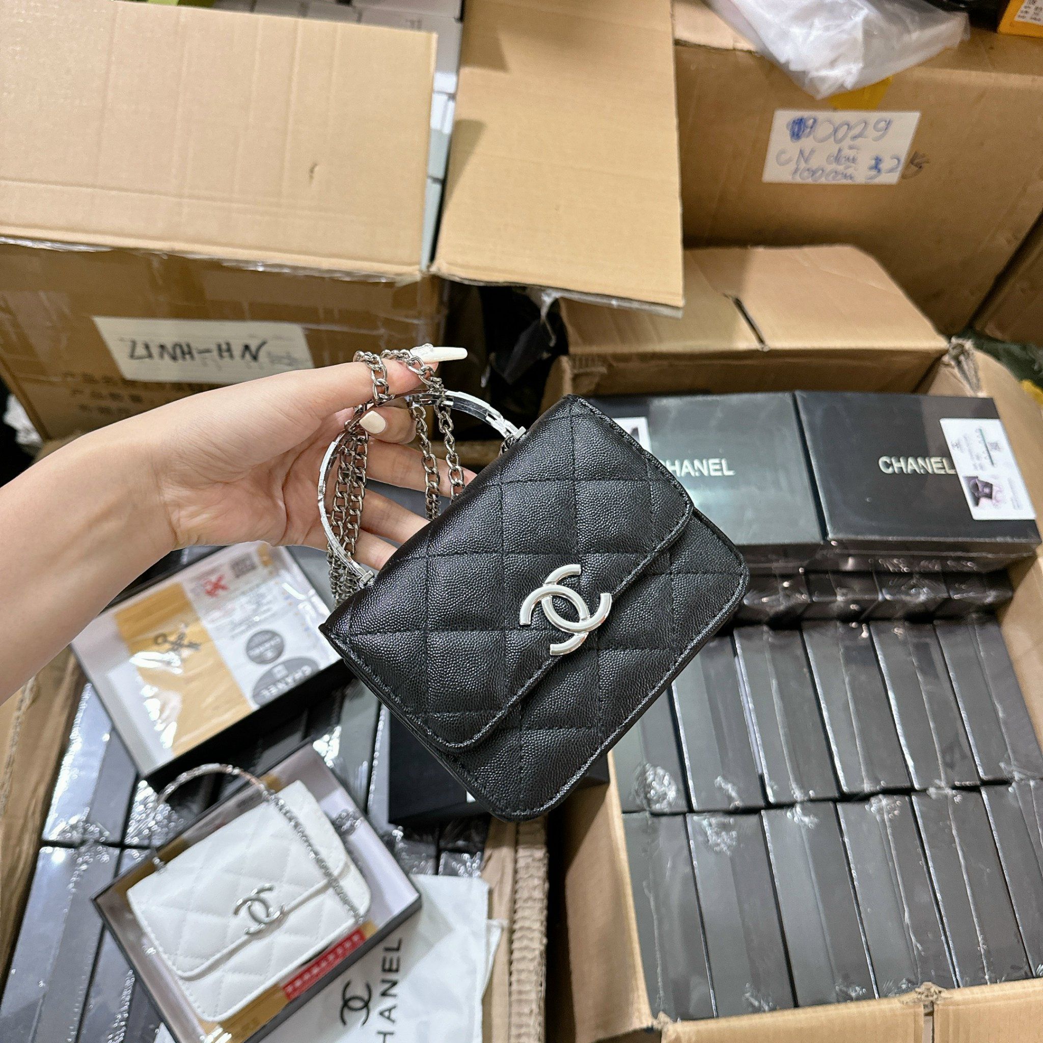 Túi Chanel Coco Mini Size 16cm Enamel Top Handle 8 Túi Chanel Coco Đen