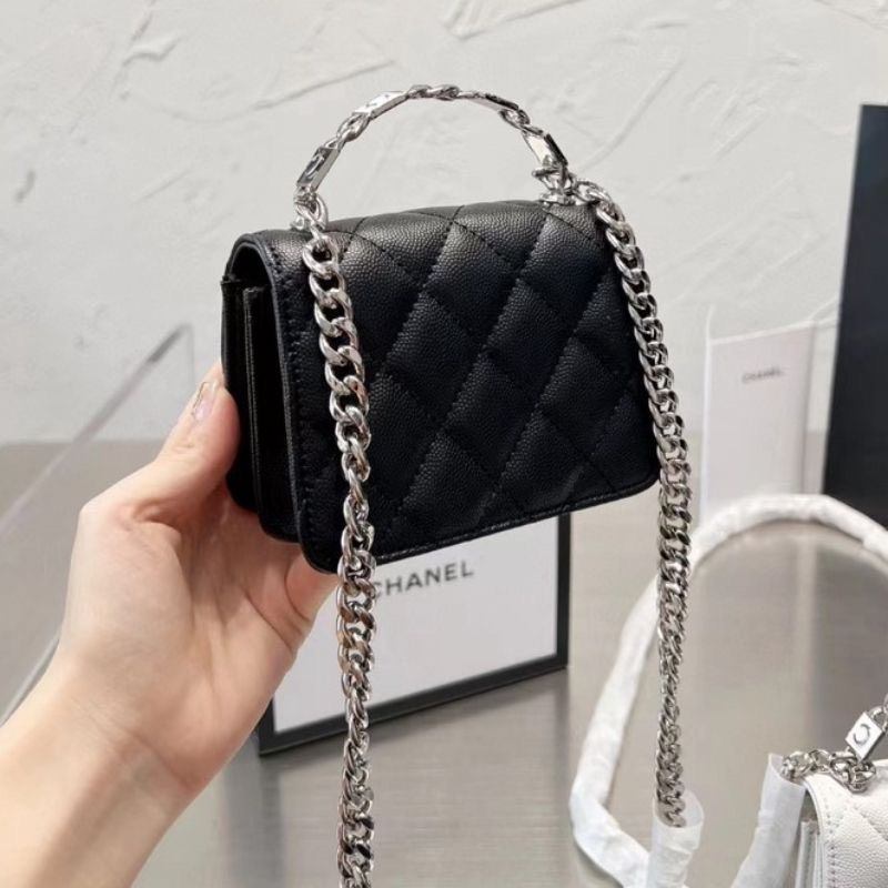 Túi Chanel Coco Mini Size 16cm Enamel Top Handle 5 Túi Chanel Coco Mini Enamel Black