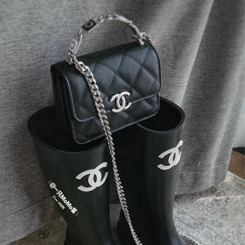 Túi Chanel Coco Mini Size 16cm Enamel Top Handle 4 Túi Chanel Coco Mini Enamel Đen