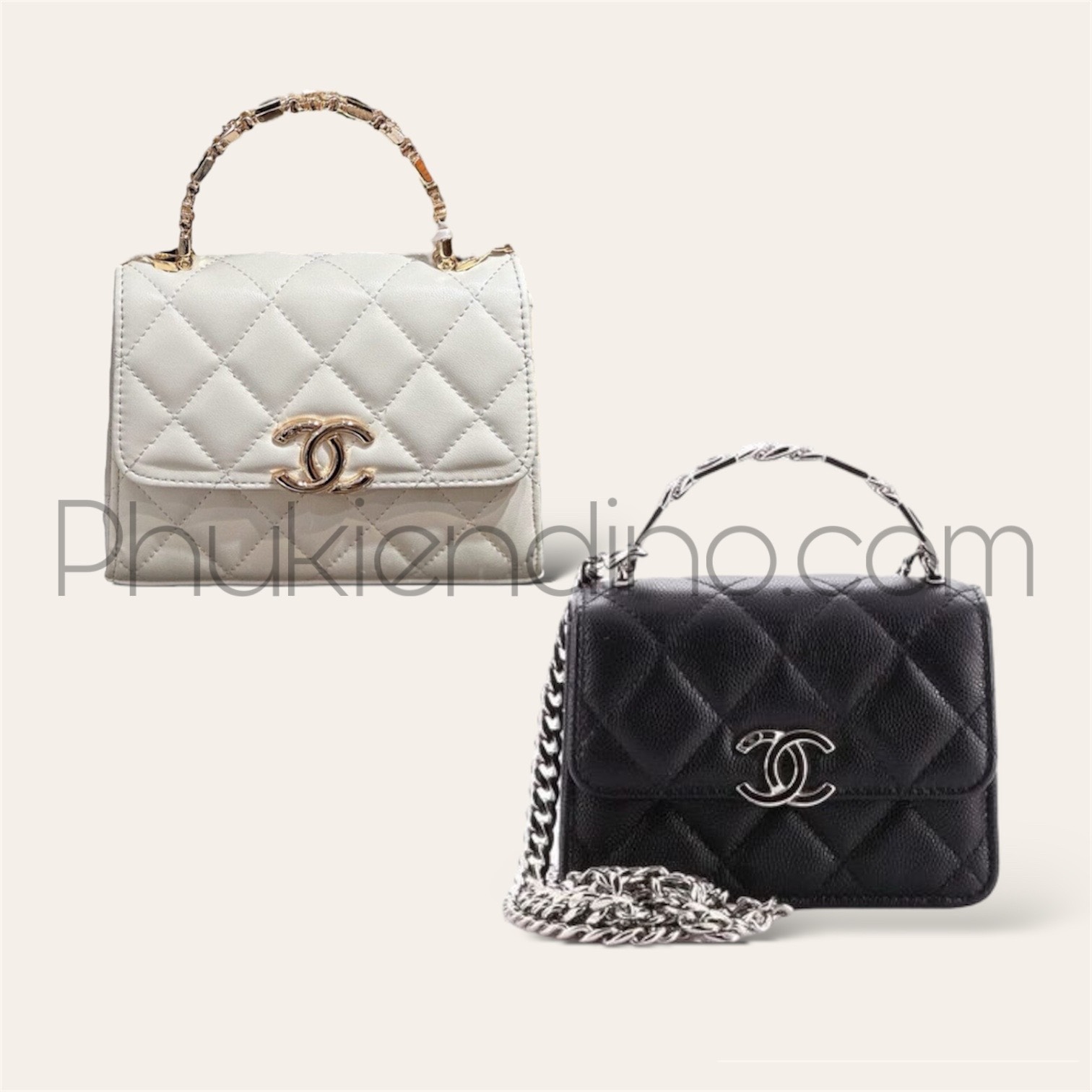 Túi Chanel Coco Mini Size 16cm Enamel Top Handle 1 Túi Chanel Coco Mini Size 16cm Enamel Top Handle