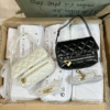 Túi CNK Swing Quilted Chain Handle Bag Black White 14 Túi CK Charles & Keith Swing Quilted Chain