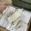 Túi CNK Swing Quilted Chain Handle Bag Black White 17 Túi CNK Swing Quilted Chain Handle Bag Kem