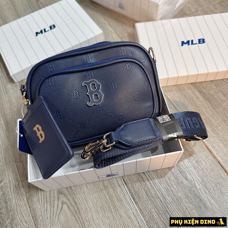 Túi đeo chéo 2 Ngăn MLB New York Yankees 7ACRMD04N-50PKM 7 Túi Đeo Chéo MLB 2 Ngăn Monogram NY Yankees Xanh Navy