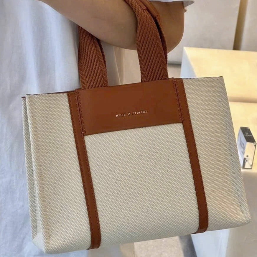 Túi xách chữ nhật Mini Shalia - 3 Màu Kem - Nâu - Đen 5 tui deo cheo tote nu chu nhat shalia large double handle