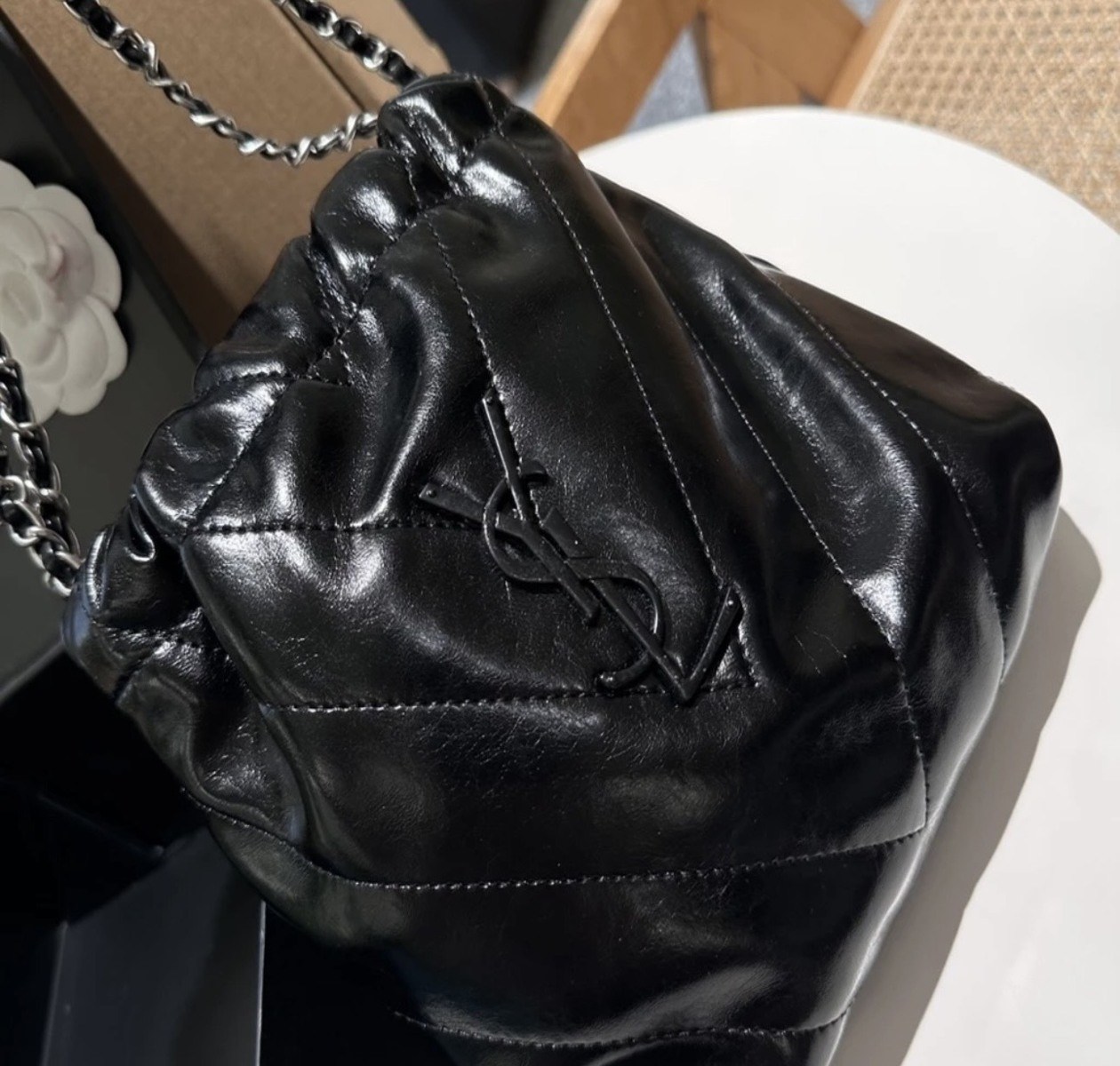Túi Đeo Chéo YSL Hobo Mini Size 21cm Fullbox Da Mềm 6 Túi Đeo Chéo YSL Da Mềm Túi Rút