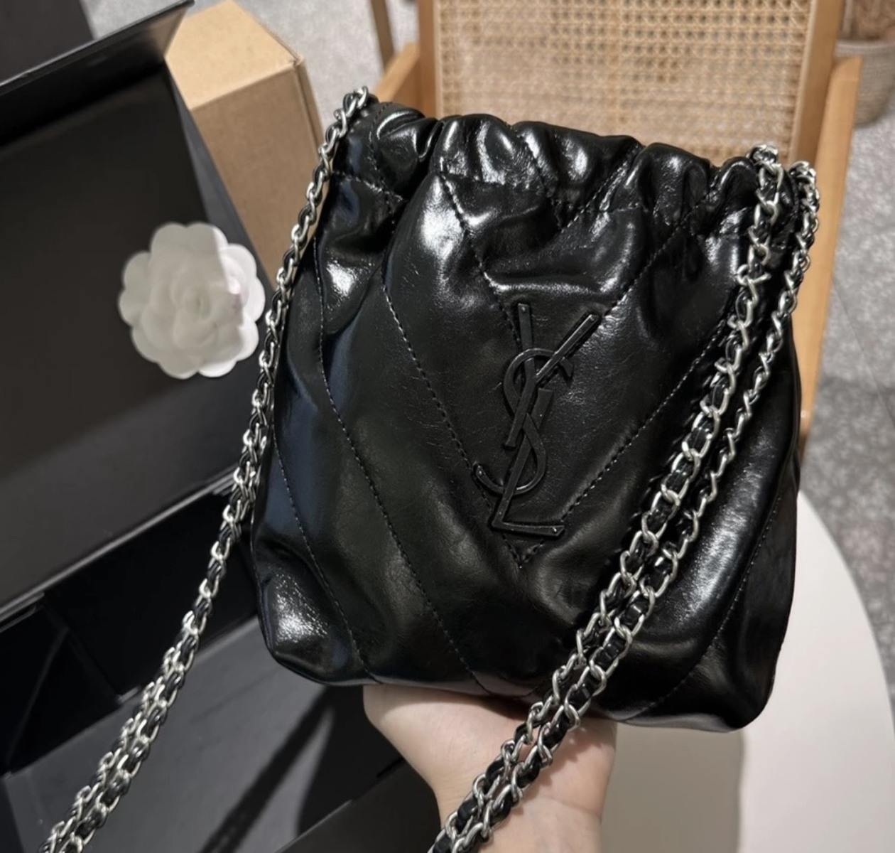 Túi Đeo Chéo YSL Hobo Mini Size 21cm Fullbox Da Mềm 3 Túi Đeo Chéo YSL Hobo Mini Size 21cm Fullbox
