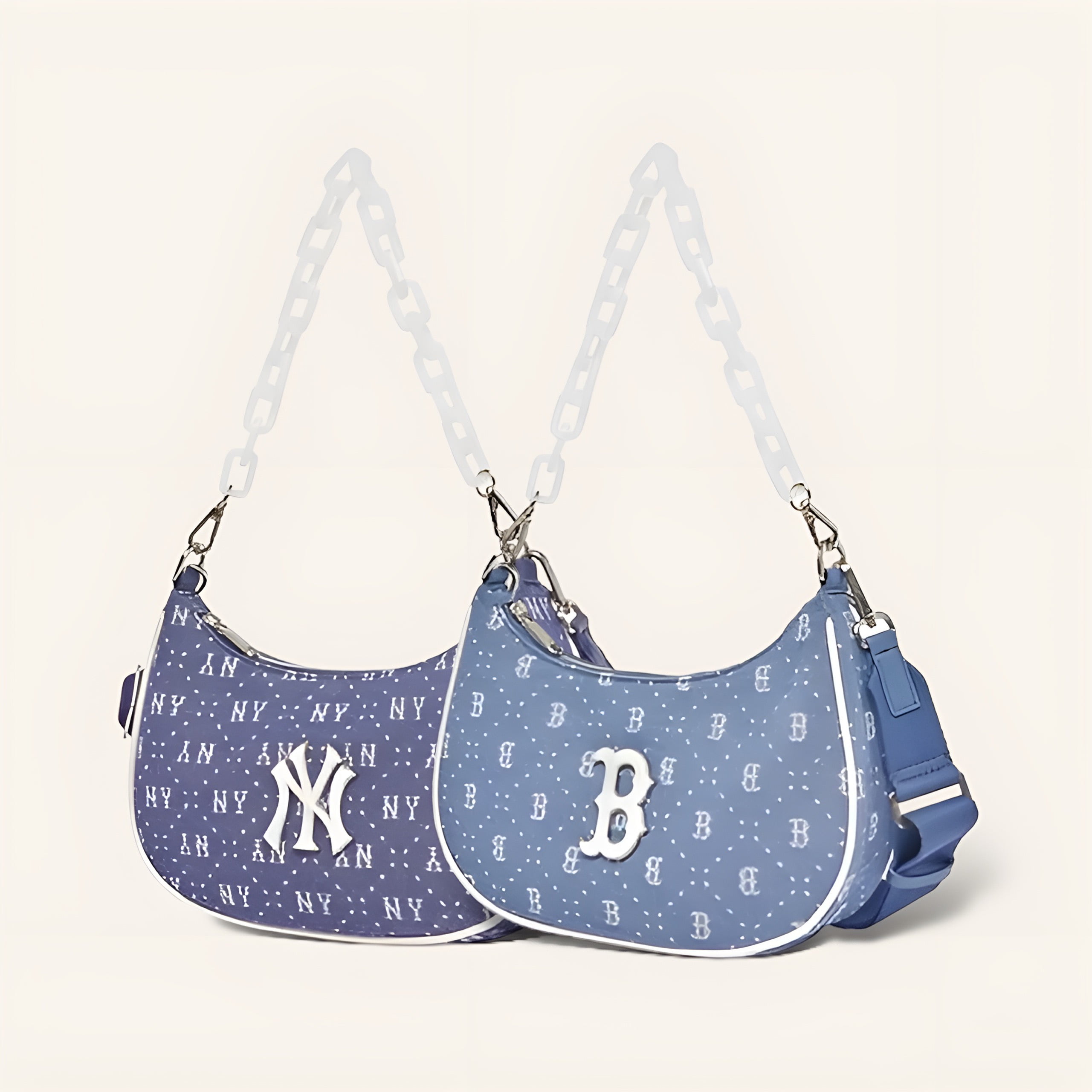 Túi Đeo Vai MLB Hobo Diamond Monogram Denim 1 Túi đeo vai MLB Hobo Diamond Monogram Denim