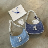 Túi Đeo Vai MLB Hobo Diamond Monogram Denim 11 tui deo vai mlb scaled 1