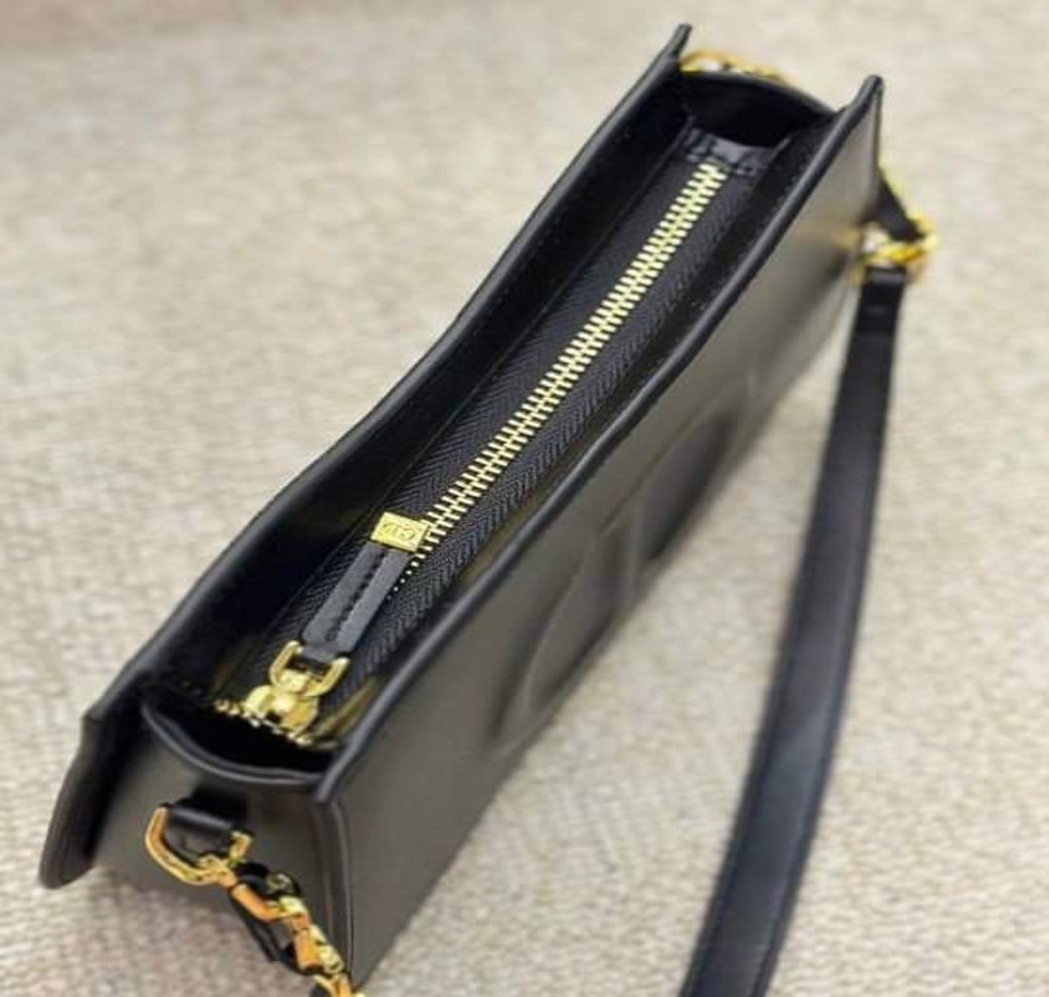 Túi DIOR CD Signature Mini Hobo Bag Đen Họa Tiết 8 Túi DIOR Đen