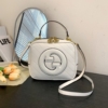 Túi Gucci Blondie Leather Shoulder Bag Vuông 10 Túi Gucci Blondie Small Leather Shoulder Bag Dáng Vuông Màu Trắng