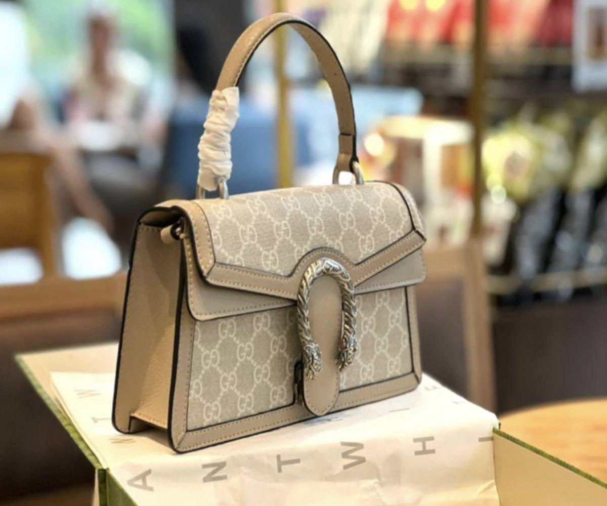 Túi Gucci Dionysus Mini Top Handle Bag Ebony 2 Túi Gucci Dionysus Mini Top Handle Bag Beige Ebony