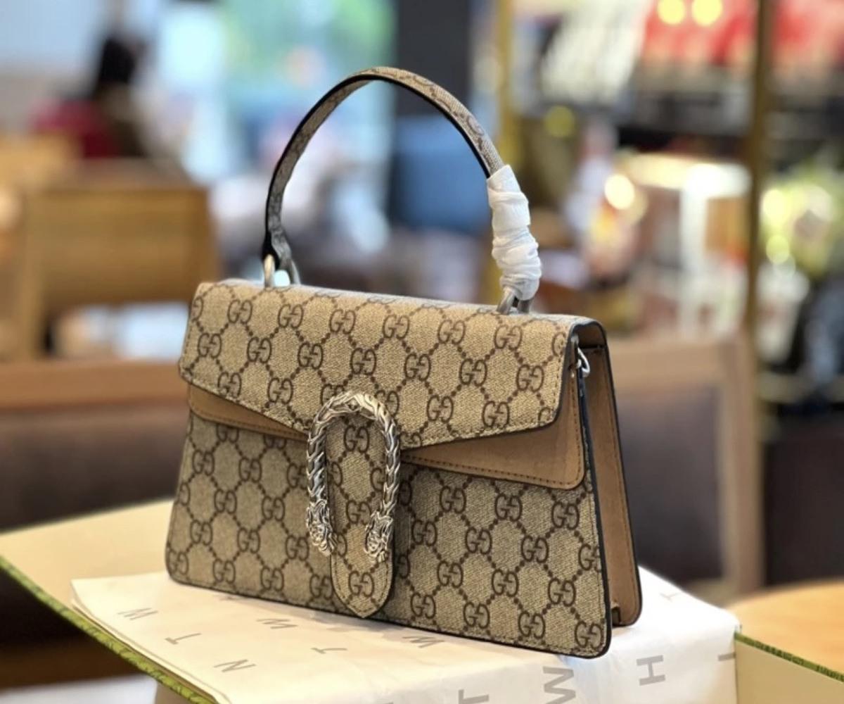 Túi Gucci Dionysus Mini Top Handle Bag Ebony Nâu