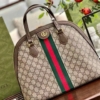 Túi Gucci Ophidia GG Medium Top Handle Bag 524533 7 Túi Gucci màu Kem Dáng bầu Size 25
