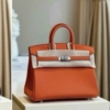 Túi Hermes Birkin 25 Togo With Silver Hardware Nhiều Màu 14 Túi Hermes Birkin 25 Orange Minium Togo With Silver Hardware Màu Cam