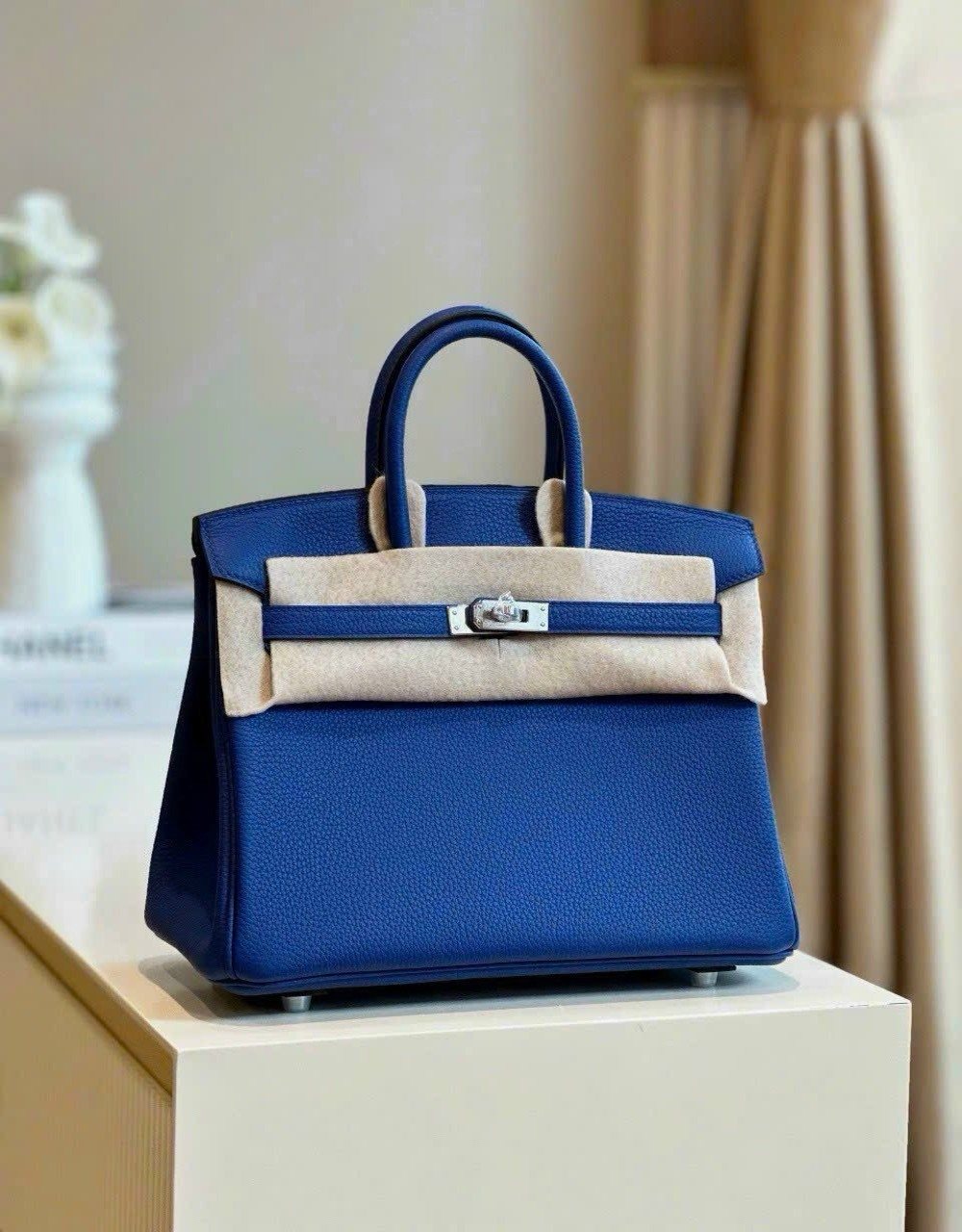 Túi Hermes Birkin 25 Togo With Silver Hardware Nhiều Màu 4 Túi Hermes Birkin Togo Deep Blue Handmade Xanh Dương Đậm