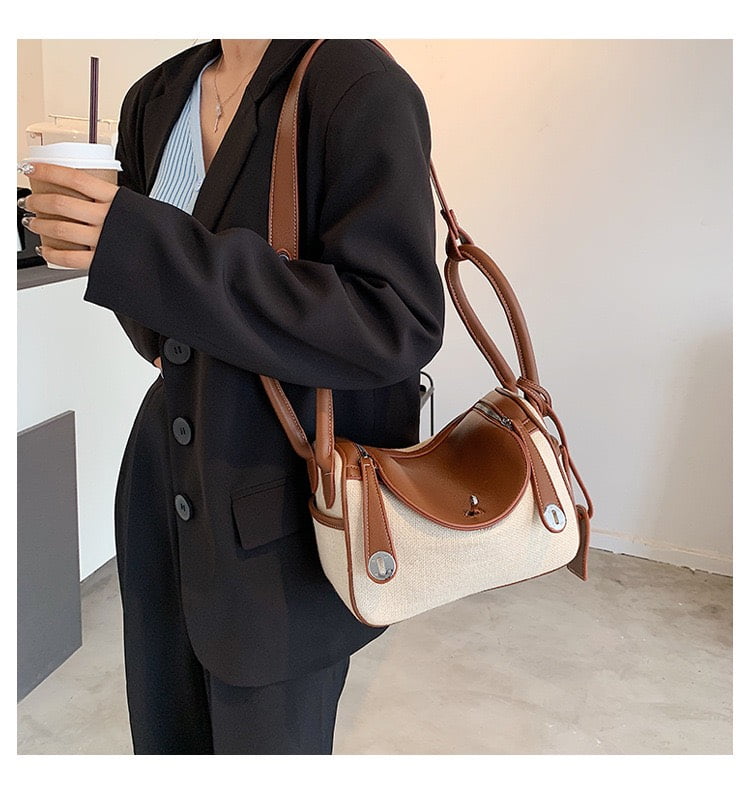 Túi Lindy Mini Bag-4 Màu Nâu Be Xanh Đen-Giá Rẻ 2 tui lindy mini bag mau nau