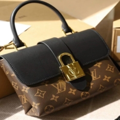 Túi Louis Vuitton Caramel Monogram Canvas Locky BB Bag Đen