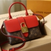 Túi Louis Vuitton Caramel Monogram Canvas Locky BB Bag Đỏ