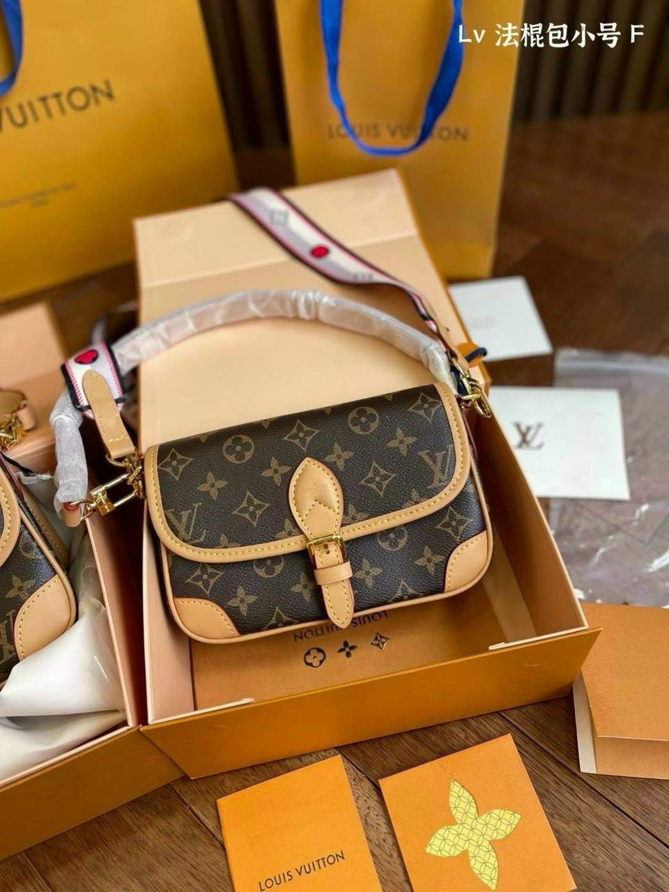 Túi Louis Vuitton LV Diane Bag Brown M46049 2 Túi Louis Vuitton LV Diane Bag Brown