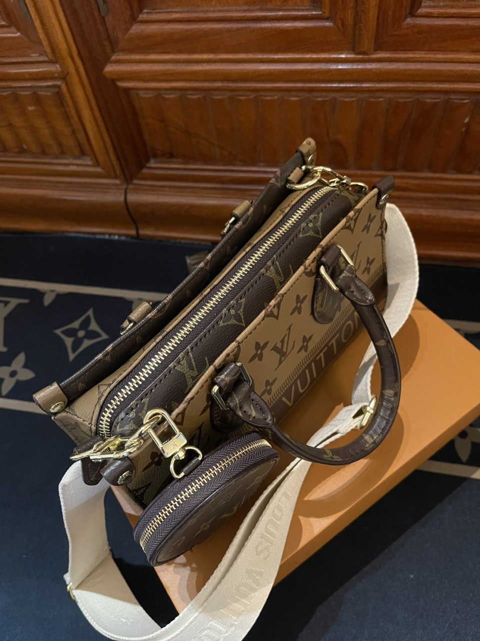 Túi Louis Vuitton Monogram Vàng Nâu 6 Túi Louis Vuitton Monogram Nâu