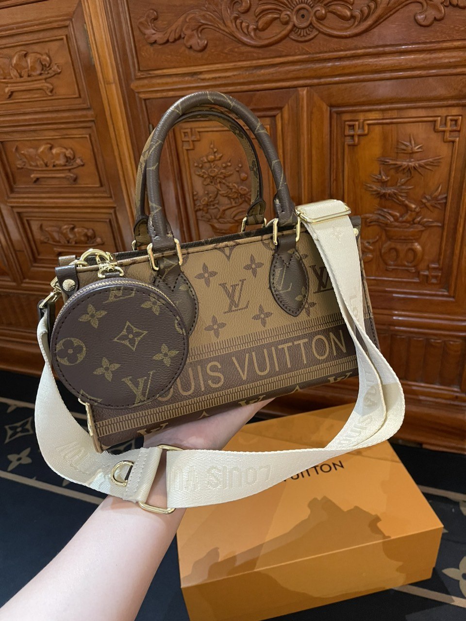 Túi Louis Vuitton Monogram Vàng Nâu 4 Túi Louis Vuitton Monogram