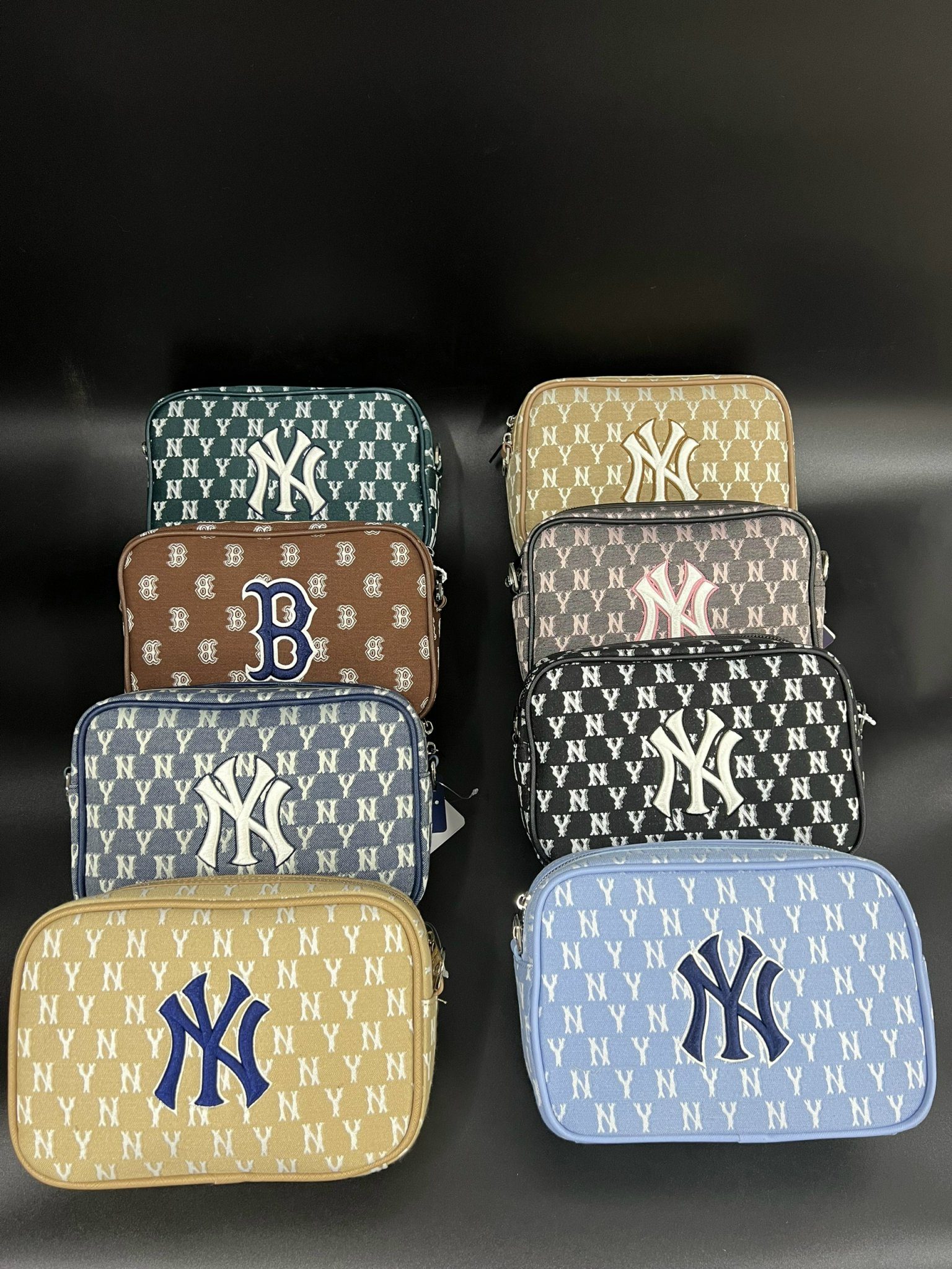 Túi Đeo Chéo MLB Monogram Jacquard Crossbag New York 3 Túi MLB Monogram Jacquard Crossbag