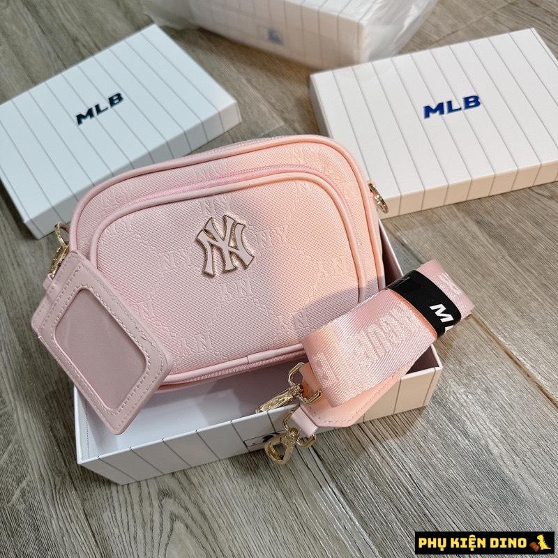 Túi đeo chéo 2 Ngăn MLB New York Yankees 7ACRMD04N-50PKM 5 Túi Mlb Monogram NY Yankees Hồng