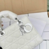 Túi Small Lady Dior Bag Màu Trắng Latte Cannage White