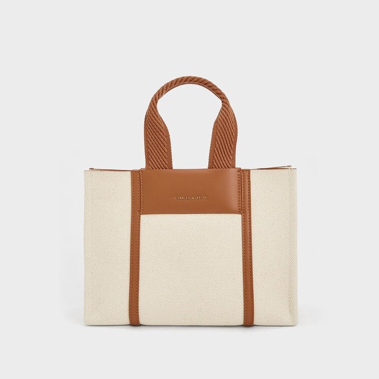 Túi xách chữ nhật Mini Shalia - 3 Màu Kem - Nâu - Đen 3 tui tote nu chu nhat shalia large double handle mau kem phoi nau