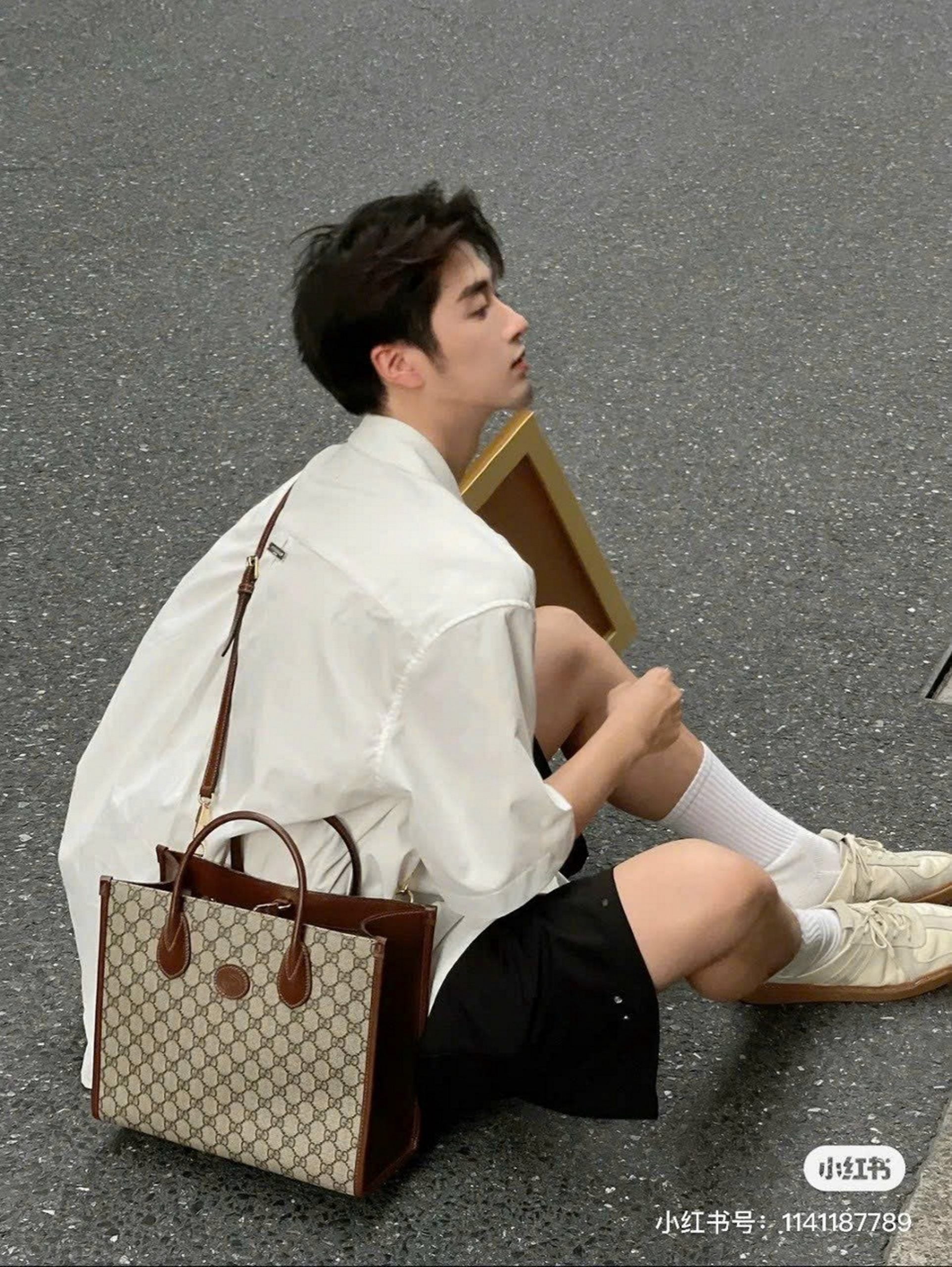 Túi Gucci GG Small Tote Bag Beige 659983-92TCG-8563 7 Túi xách Gucci Canvas Small Tote Nâu