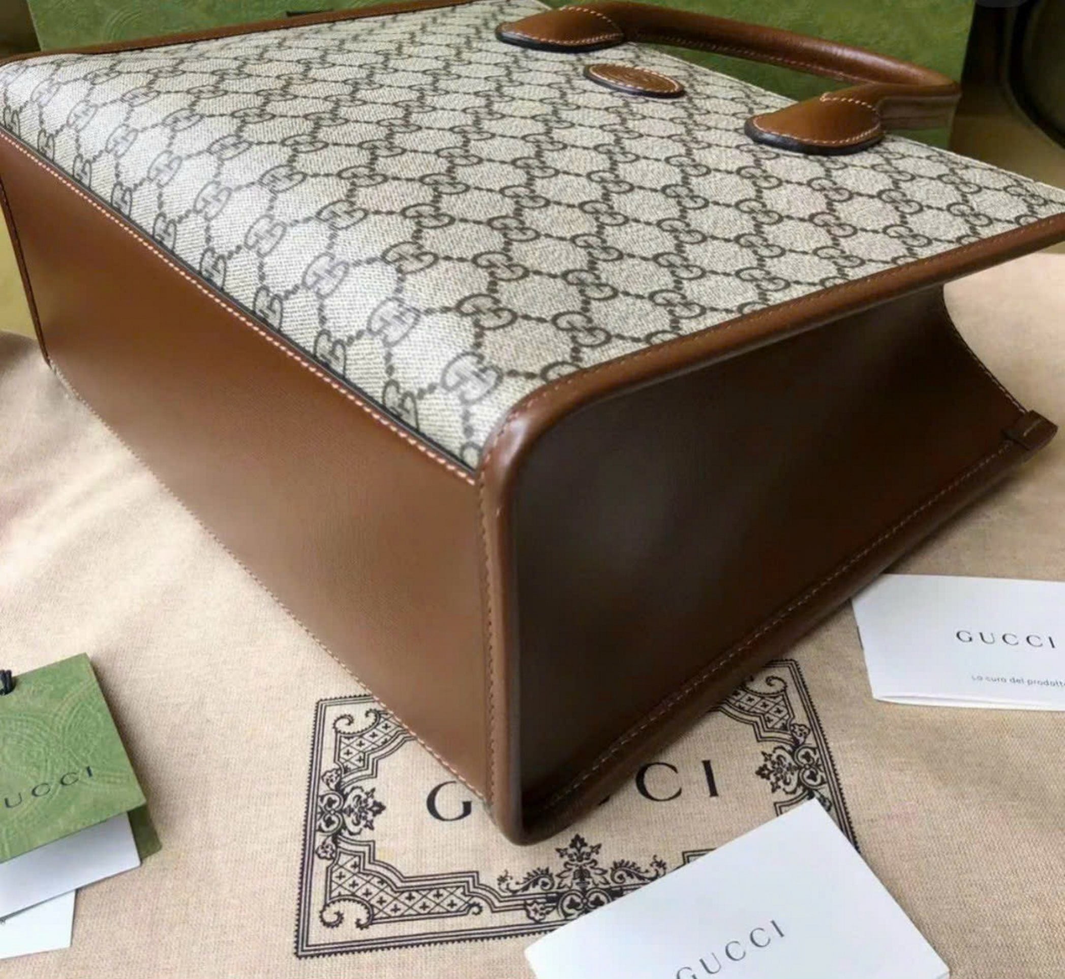 Túi Gucci GG Small Tote Bag Beige 659983-92TCG-8563 6 tui xach gucci canvas small tote