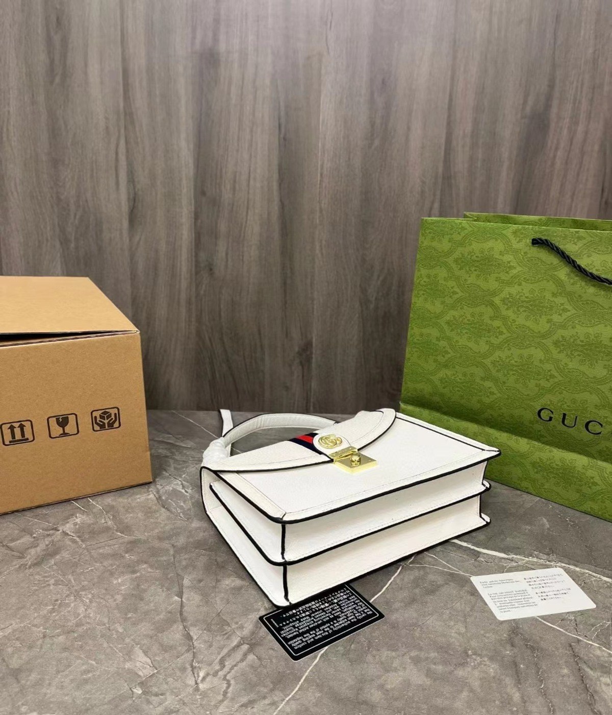 Túi Gucci Ophidia Small Top Handle Bag 651055 DJ2DX 8454 7 Túi Xách Gucci Trắng