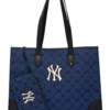 Túi MLB Big Diamond Monogram Jacquard Large Tote Bag 29 tui xach mlb monogram diamond jacquard shopper bag ny yankees 3aorl021n 50bld