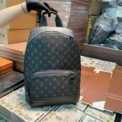 Balo LV Discovery Backpack PM Monogram Eclipse Canvas Đen