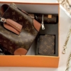 Túi Combo 3 Túi Louis Vuitton LV Petite Malle Monogram 10 Combo Túi LV Nâu